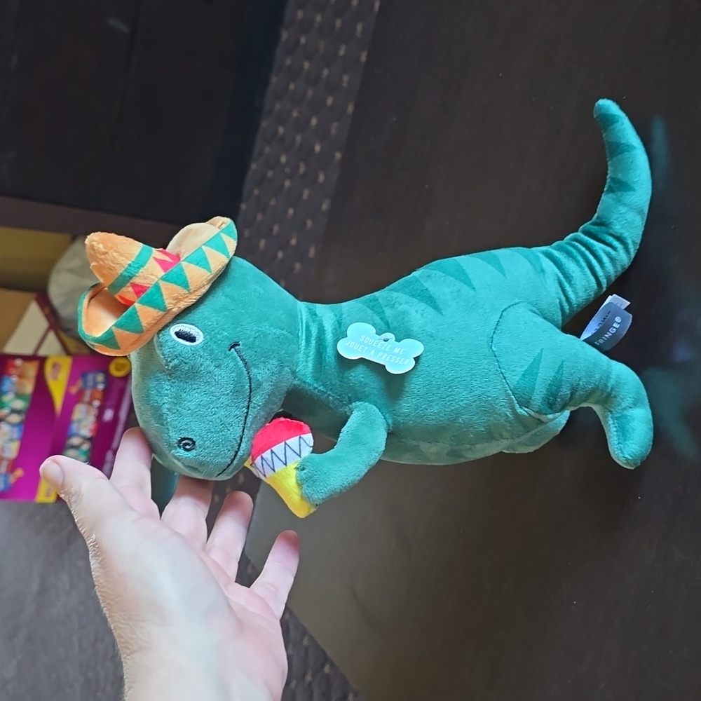 Fringe‎ T-Rex Dog Toy NWT